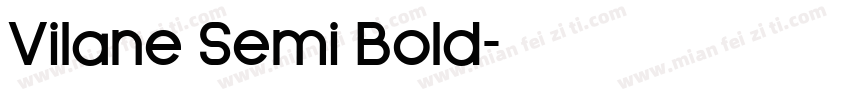 Vilane Semi Bold字体转换